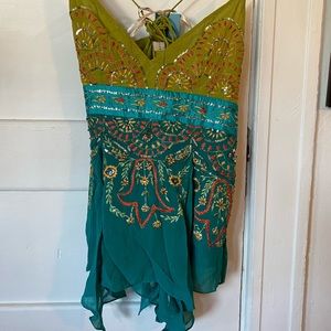 NWT Karen Millen beaded and sequin going out top